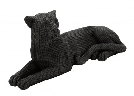 Decoratiune Leopard, Rasina, Negru, 15.3x38x12.5 cm [5]