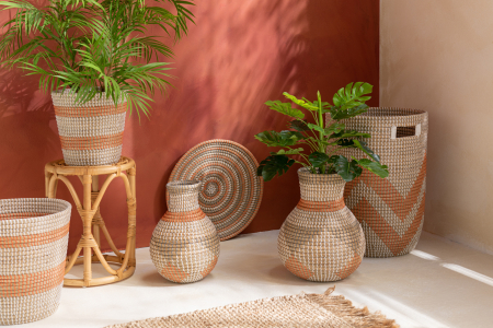 SALE % - Decoratiune, Material sintetic, Portocaliu, 40x40x7