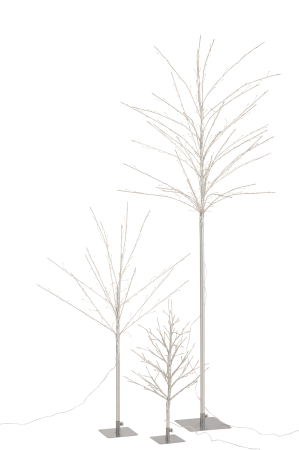 Decoratiune, Metal , Argintiu, 70x70x171 [3]