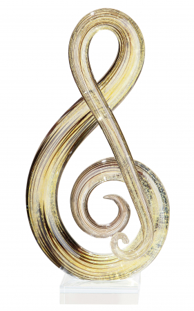 Decoratiune MUSICALE, sticla, 30x14x8 cm [1]