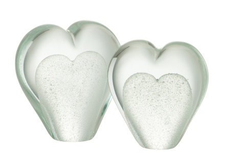 Decoratiune paperweight, Sticla, Alb, 10.5x5x11.5 [1]