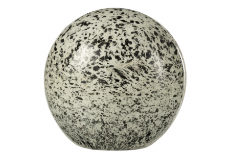 Accesorii - Decoratiune paperweight, Sticla, Gri, 12.5x12.5x12 cm