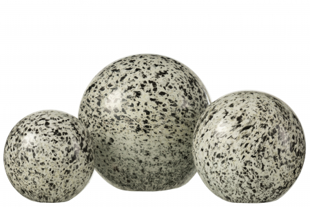 Decoratiune paperweight, Sticla, Gri, 12.5x12.5x12 cm [1]
