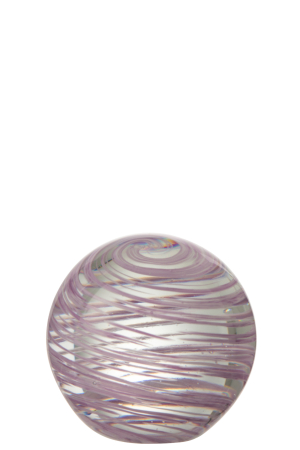 SALE % - Decoratiune paperweight, Sticla, Mov, 10x10x10