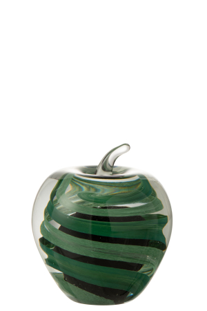 Decoratiune paperweight, Sticla, Verde, 10x10x12 [1]