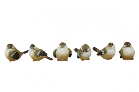 Decoratiune pasare, PIEPMATZ, set 6, 4X8X6.5 cm [1]