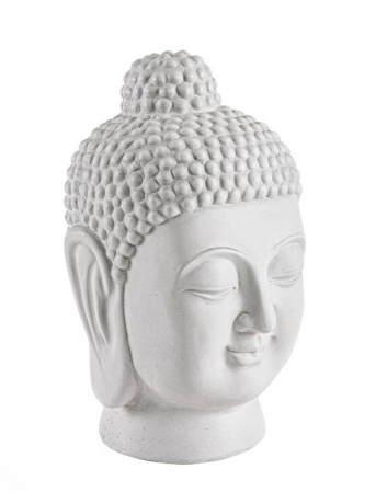 SALE % - Decoratiune Pattaya, Fibra de Argila, Alb, 22.5x21x35.5 cm 