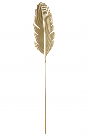 SALE % - Decoratiune pentru gradina Gingko, Metal, Auriu, 15.5x113 cm