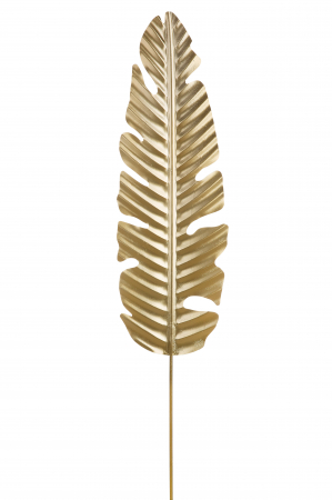 SALE % - Decoratiune pentru gradina Gingko, Metal, Auriu, 20x100 cm