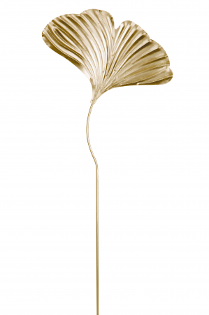 SALE % - Decoratiune pentru gradina Gingko, Metal, Auriu, 37x93 cm