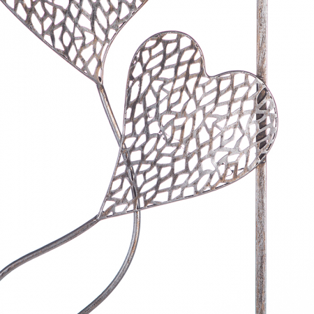 Decoratiune pentru perete 2 Purley Hearts,argintiu, 30x50 cm [2]