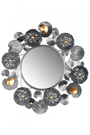 SALE % - Decoratiune pentru perete Aqualilium, Metal, Multicolor, 5x76x80 cm