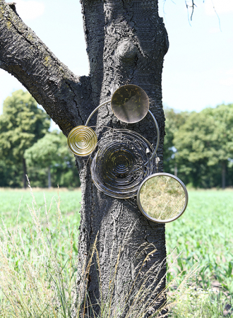 Decoratiune pentru perete Banks, argintiu/ gri/ negru, 83x58x8 [6]