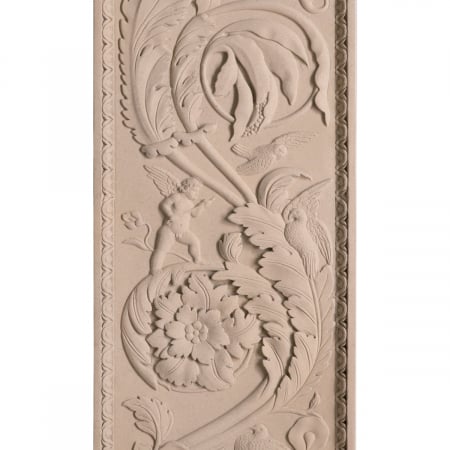 Decoratiune perete, Acanthus, finisaj din gresie, Dims: L. 179 | W. 40 | D. 6  (CM) [4]