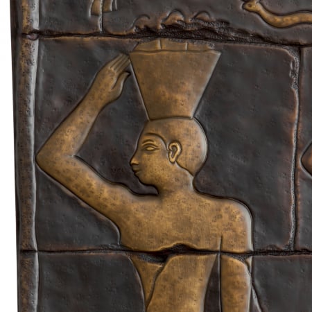 Decoratiune perete, Akhtihotep, finisaj bronz, Dims: L. 110 | W. 82 | D. 4  (CM) [4]