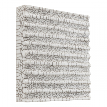 Decoratiune perete, Division, ceramica raku, alb, Dims: L. 30 | W. 5 | H. 30  (CM) [2]