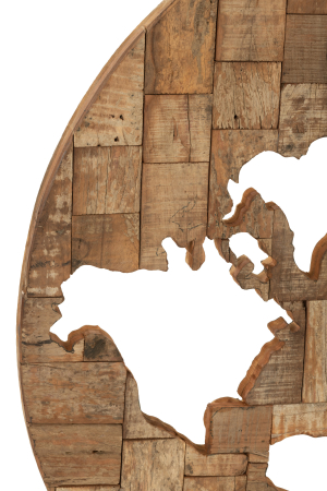 Decoratiune perete, Lemn, Maro, 100x100x100 [1]