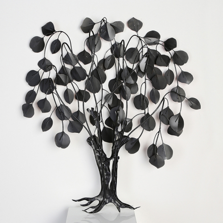 Decoratiune de perete LOVE TREE, metal,  80x10x72 cm [3]