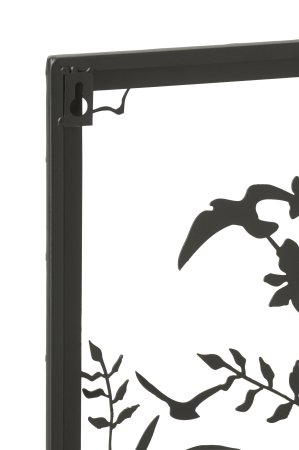 Decoratiune perete, Metal , Negru, 31x8.5x41 [1]