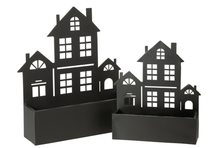 Decoratiune perete, Metal , Negru, 40x10.5x47 [1]