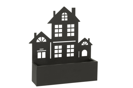 SALE % - Decoratiune perete, Metal , Negru, 40x10.5x47