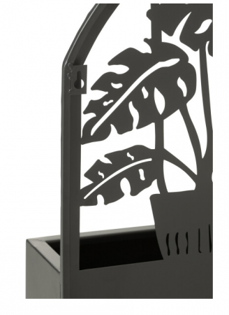 Decoratiune perete, Metal , Negru, 41x11x54 [1]