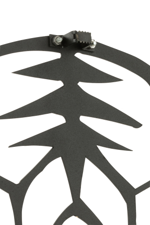 Decoratiune perete, Metal , Negru, 48.5x46x2 [2]