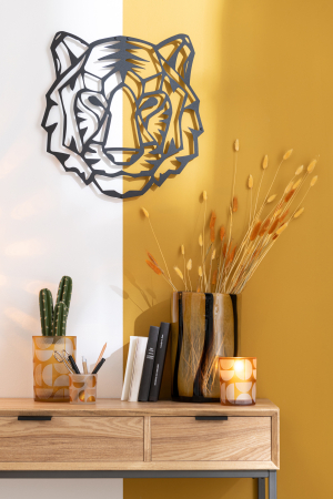 SALE % - Decoratiune perete, Metal , Negru, 48.5x46x2