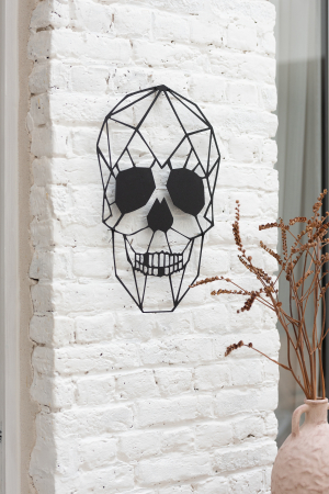 SALE % - Decoratiune perete, Metal , Negru, 50x34x2