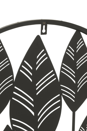 Decoratiune perete, Metal , Negru, 60x1x60 [1]