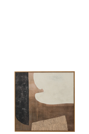 Decoratiune perete, Panza, Multicolor, 76x76x3.7 [1]