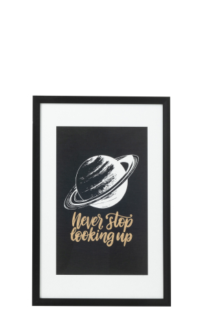 IN STOC - Decoratiune perete, Panza, Negru, 40x60x2.5
