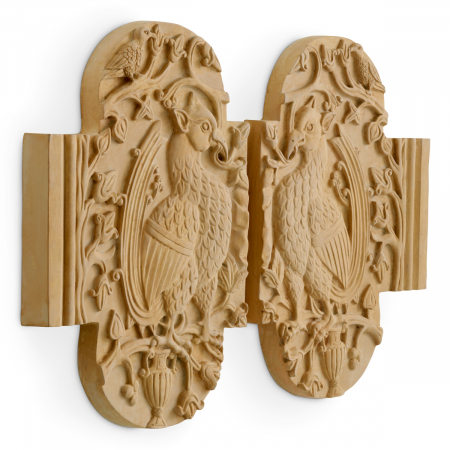 Decoratiune perete, Salerno set de 2 finisaj gresie, Dims: W. 44.5 | D. 5 | H. 63.5  (CM) [2]