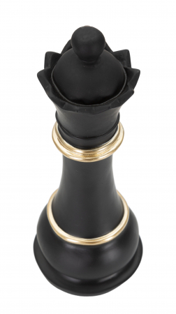 Decoratiune Queen, Rasina, Negru/Auriu, 25.5x9x9 cm [3]