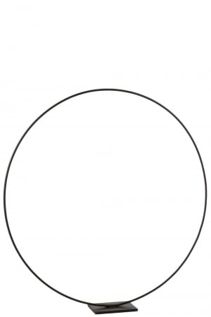 Accesorii - Decoratiune Ring, Metal, Negru, 85x10x85 cm