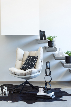 SALE % - Decoratiune rings, Aluminiu, Negru, 14x12.5x66.5