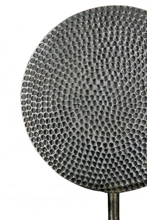 Decoratiune Round, Aluminiu, Argintiu, 30.5x44.5x10 cm [1]