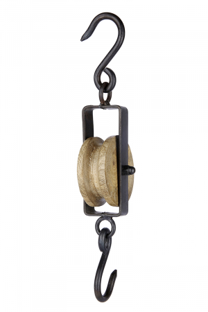 SALE % - Decoratiune Rustico, metal/lemn, maro/gri, 7x30x6 cm