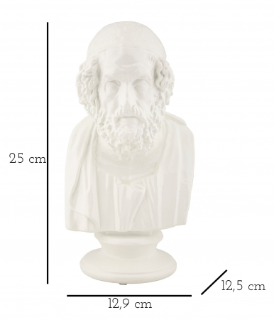 Decoratiune Sage, Rasina, Alb, 25x12.9x12.5 cm [4]