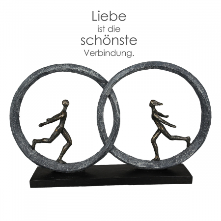 Accesorii - Decoratiune So in love, rasina, bronz/bri, 49x29x9 cm