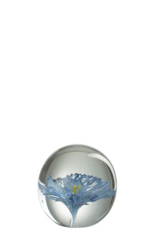 SALE % - Decoratiune, Sticla, Albastru, 10x10x10