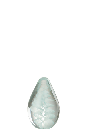 SALE % - Decoratiune, Sticla, Albastru, 7.5x7.5x11