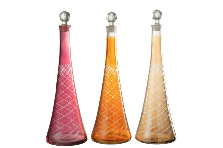 Decoratiune, Sticla, Rosu, 14x14x42 [3]