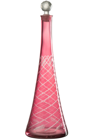 Decoratiune, Sticla, Rosu, 14x14x42 [1]