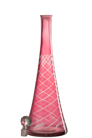 Decoratiune, Sticla, Rosu, 14x14x42 [2]