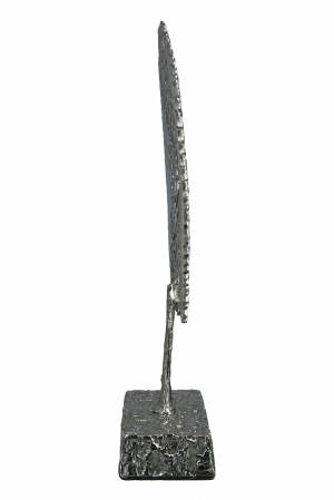 Decoratiune Tree, Aluminiu, Argintiu, 36x53 cm [3]