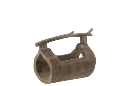 Accesorii - Decoratiune trunk, Lemn, Natural, 26x14x17
