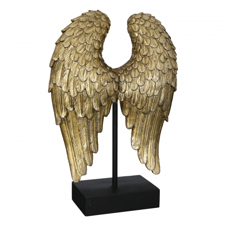 Accesorii - Decoratiune Wings rasina, auriu, 30 cm