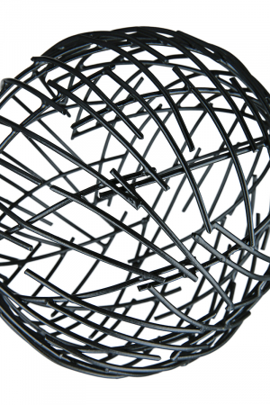 Decoratiune Wires Ball, Fier, Negru, 16 Cm [1]