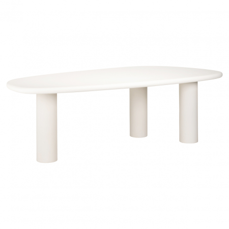 DINING - Masa Bloomstone, MDF, Alb, 78x230x117 cm